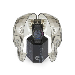 Philipp Plein Schwarze Edelstahl-Armbanduhr