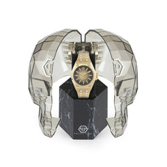Philipp Plein Gold Stainless Steel Dress Watch
