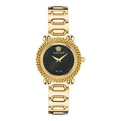 Versace Goldene Edelstahl-Armbanduhr