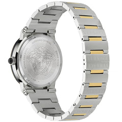 Versace Grau Edelstahl Armbanduhr