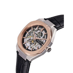Pierre Cardin Schwarze Lederarmbanduhr