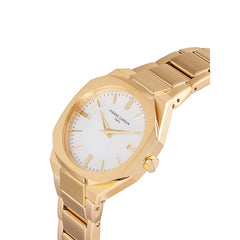 Pierre Cardin Goldene Edelstahl-Armbanduhr