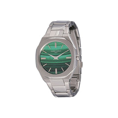 Pierre Cardin Graue Edelstahl-Armbanduhr