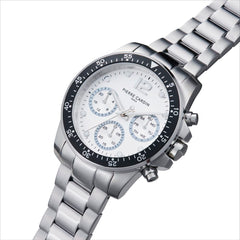 Pierre Cardin graue Edelstahl-Armbanduhr