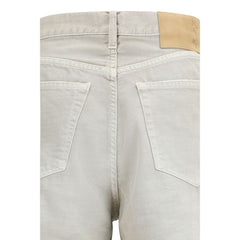 Haikure Graue Straight-Leg Jeans aus Baumwolle