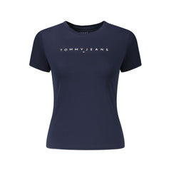 Tommy Hilfiger Blue Cotton Women T-Shirt