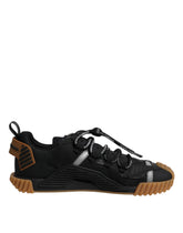 Dolce & Gabbana Schwarze Logo Schnür-Low-Top NS1 Sneaker Schuhe