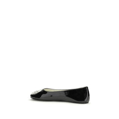 Tory Burch Schwarze Ballerinas aus Kalbsleder vom Hausrind