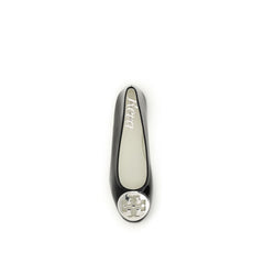 Tory Burch Schwarze Ballerinas aus Kalbsleder vom Hausrind