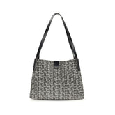 Balmain Black Cotton Shoulder Bag