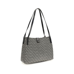 Balmain Black Cotton Shoulder Bag