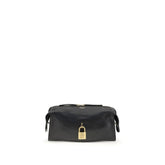 Balmain Black Calf Leather Bos Taurus Shoulder Bag