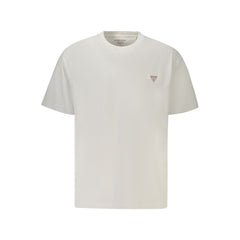 Guess Jeans Bianco Bio-Baumwolle Herren-T-Shirt