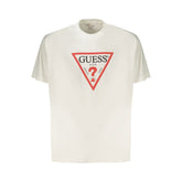 Guess Jeans White Cotton Men T-Shirt