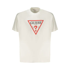 Guess Jeans Weißes Baumwoll Herren T-Shirt