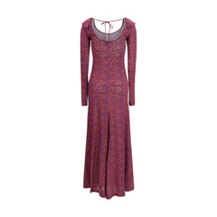 Kristina Ti Mehrfarbiges Viskose-Freizeitkleid