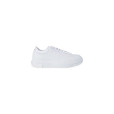Armani Exchange White Leather Low Top Sneakers