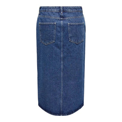 Only Blue Cotton Long Skirt