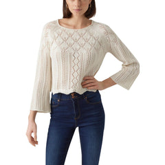 Vero Moda Beiges Baumwoll-Sweatshirt
