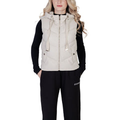 Morgan De Toi Ärmellose Jacke aus cremefarbenem Polyethylen