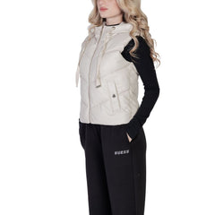 Morgan De Toi Ärmellose Jacke aus cremefarbenem Polyethylen