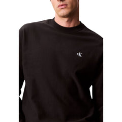 Calvin Klein Jeans Schwarzes Baumwoll-Sweatshirt