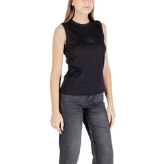 Calvin Klein Jeans Schwarzes Baumwoll-T-Shirt