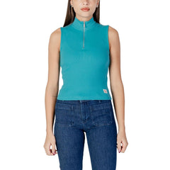 Calvin Klein Jeans Türkisfarbenes Baumwolltop