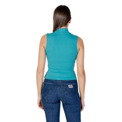 Calvin Klein Jeans Türkisfarbenes Baumwolltop