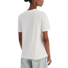 Calvin Klein Jeans Weißes Baumwoll-T-Shirt