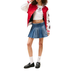 Tommy Hilfiger Jeans Blauer Minirock aus recycelter Baumwolle