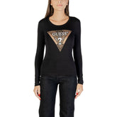 Guess Langarmshirt aus schwarzer Baumwolle