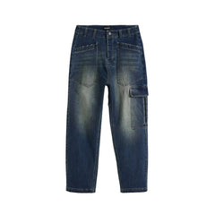 Desigual Blaue Baumwoll-Boyfriend-Jeans
