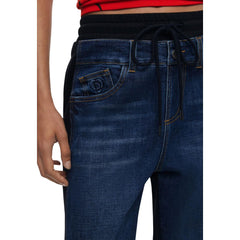 Desigual blaue Baumwoll-Jogginghose