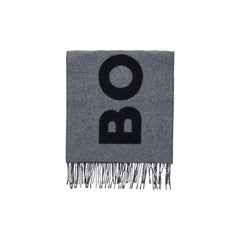 Hugo Boss Gray Wool Scarf