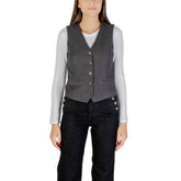 Alleen grijs polyester gilet