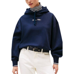 Tommy Hilfiger Blauer Hoodie aus recycelter Baumwolle