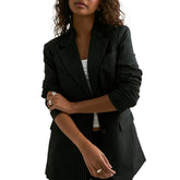Alleen Zwarte Gerecyclede Polyester Blazer
