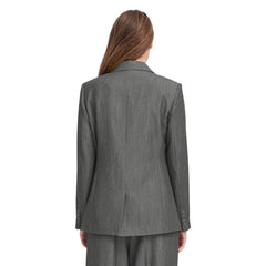 ICHI Grauer Polyester-Blazer