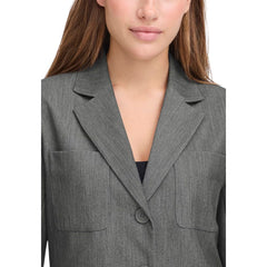 ICHI Grauer Polyester-Blazer