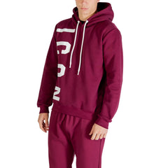 Icon Bordeaux Baumwoll-Kapuzenpullover