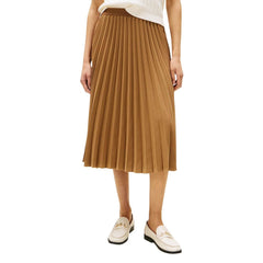 Tommy Hilfiger Brauner Midi-Rock aus recyceltem Polyester