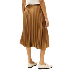 Tommy Hilfiger Brauner Midi-Rock aus recyceltem Polyester