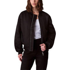 Calvin Klein Jeans Bomber aus schwarzem recyceltem Polyester