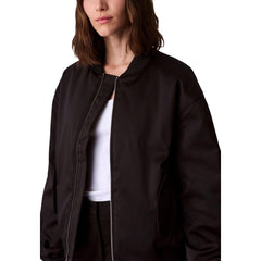 Calvin Klein Jeans Bomber aus schwarzem recyceltem Polyester