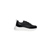 Calvin Klein Zwarte Leren Atletische Sneakers