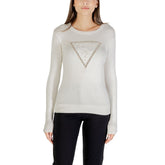 Guess Crèmefarbenes Viskose-Sweatshirt