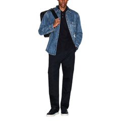 Armani Exchange Blue Denim Shirt