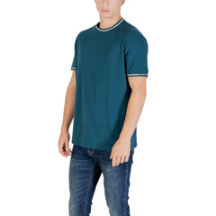 Armani Exchange Black Cotton T-Shirt