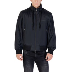 Armani Exchange Schwarze Bomberjacke aus Polyamid